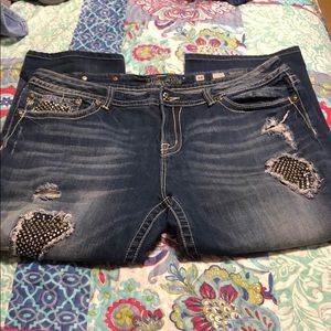 Miss Me studded capris